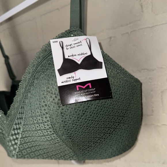 Maidenform bra Olive Self Expressions Lined Wireless T-Shirt Bra Size 40C - Picture 2 of 5